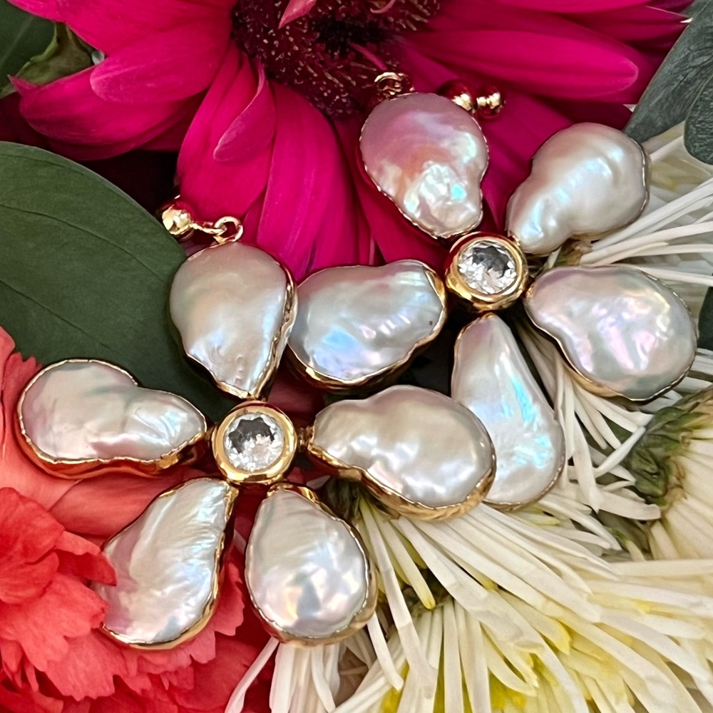 🌺🎉HP🎉🌺 NWT Cult Gaia Della Keshi Pearl Earrings